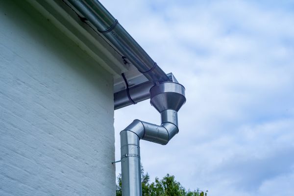 Metal Downspout Replacement in Kenosha