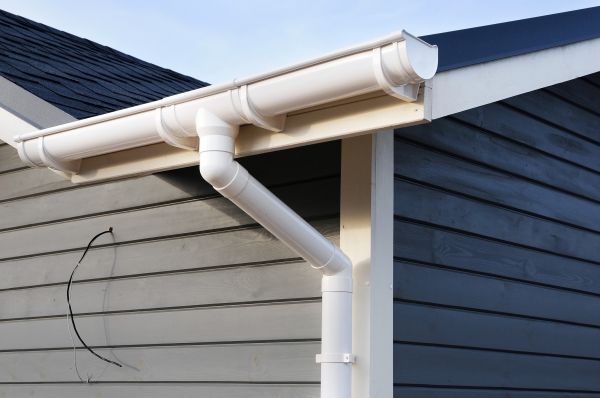 PVC Rain Gutter Installation in Kenosha